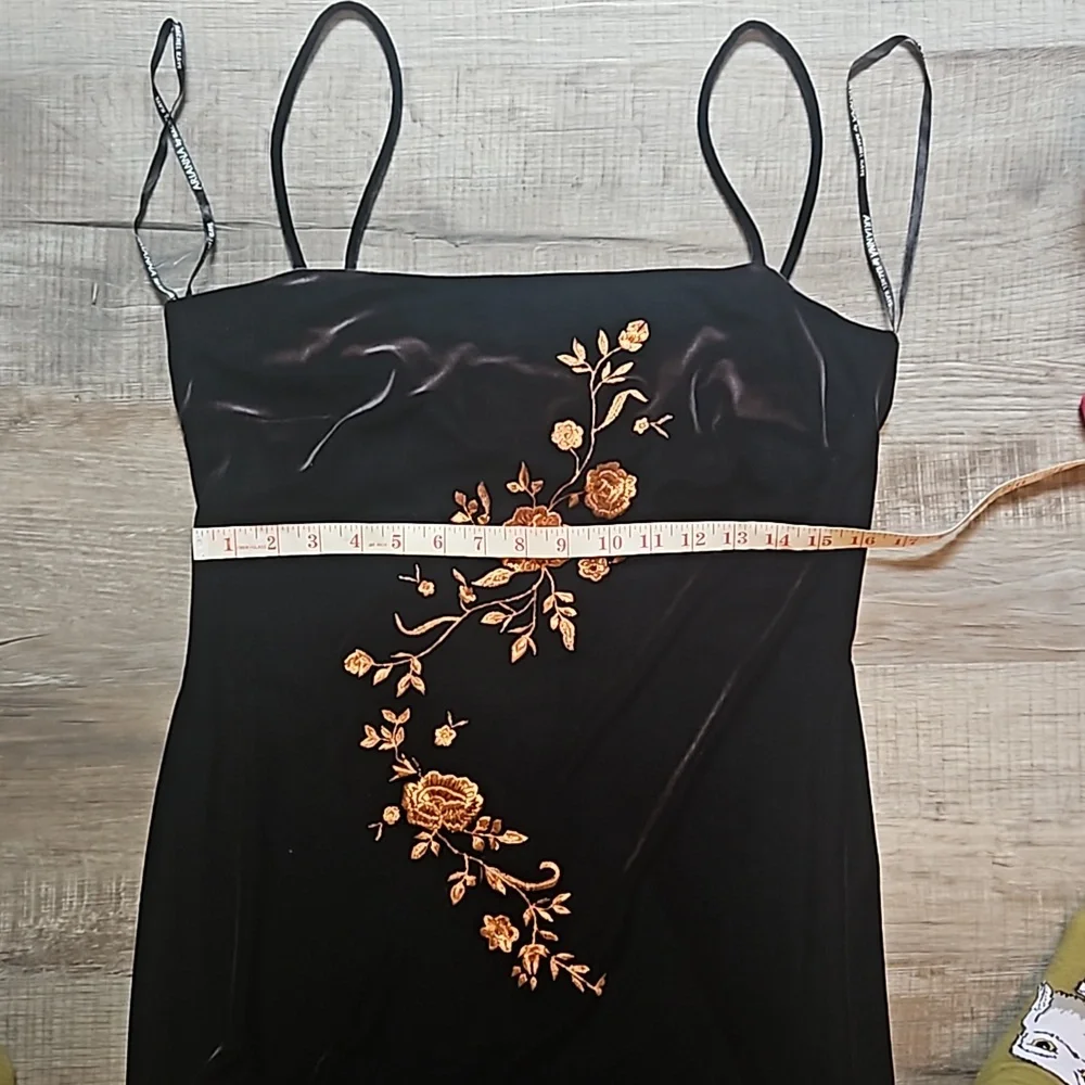 Floor Length Velvet Dress - Picture 8 of 12